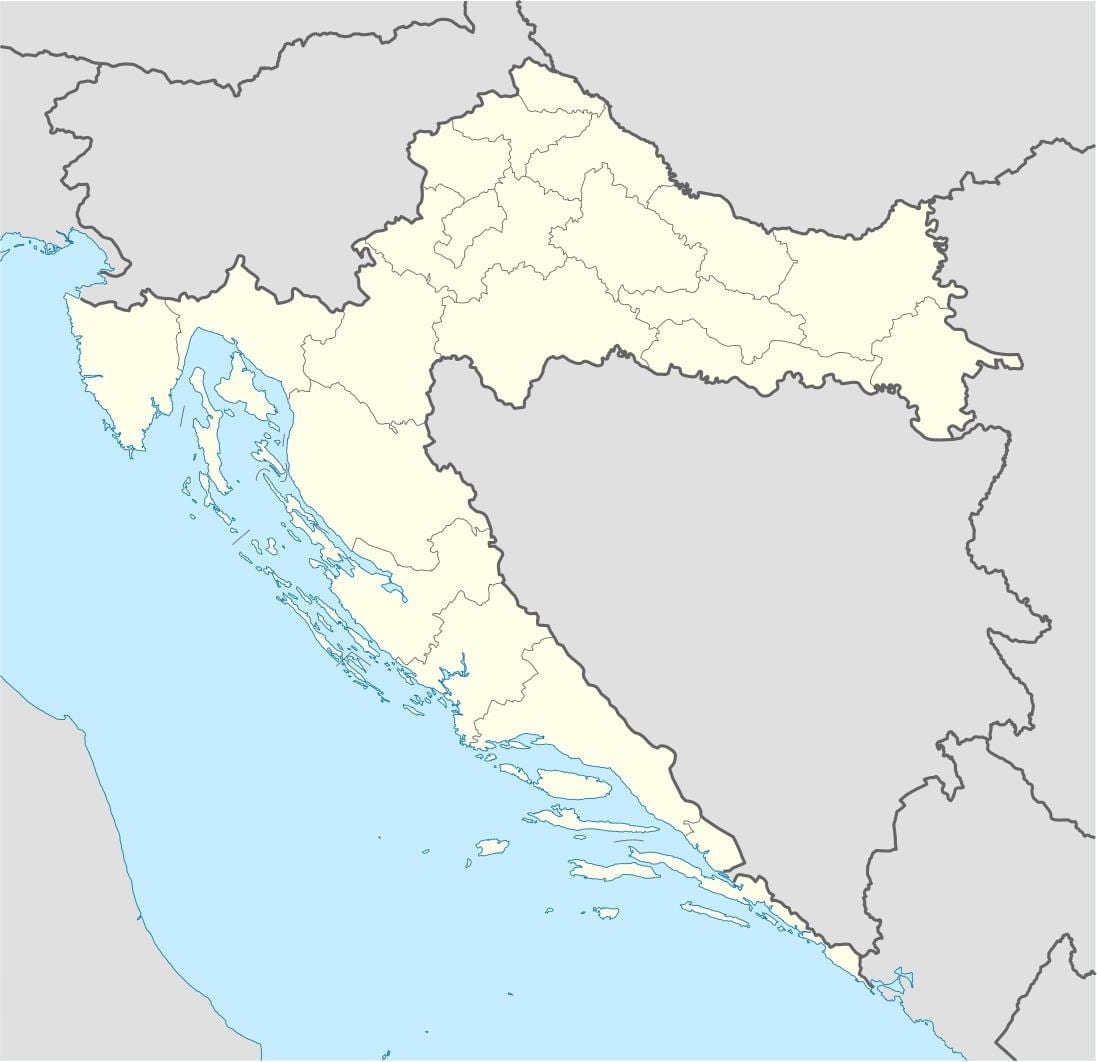 хрватска локација на мапата