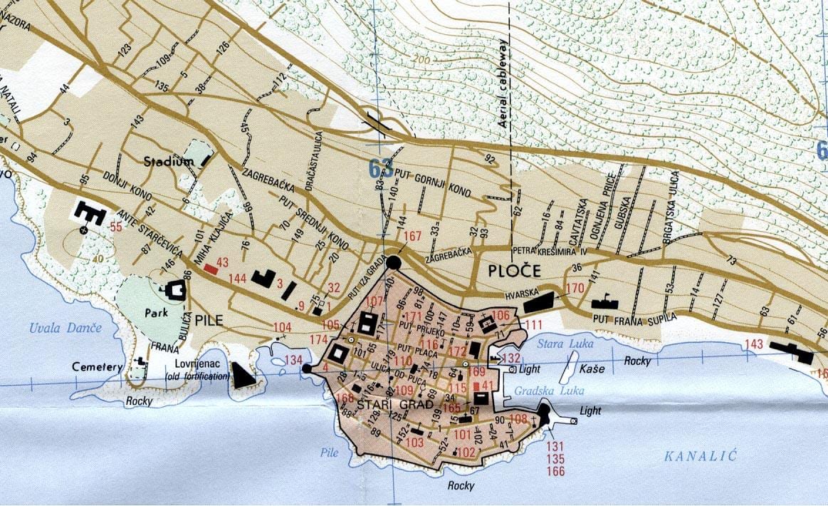 карта на риека, хрватска