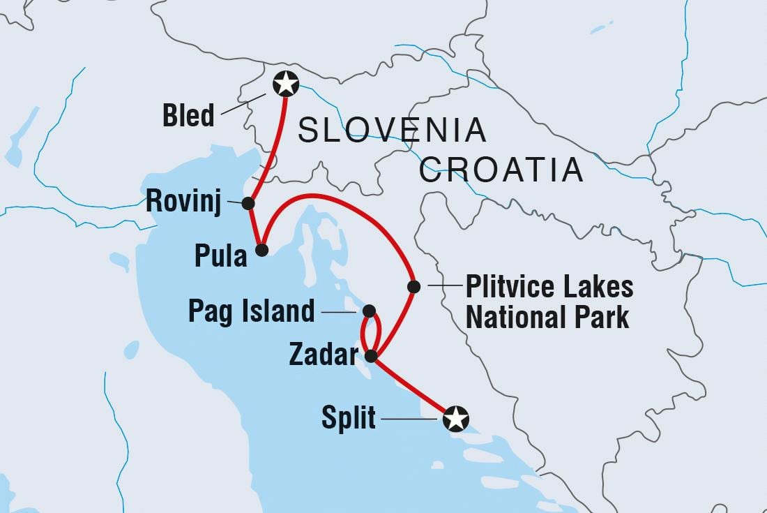 plitvice хрватска мапа