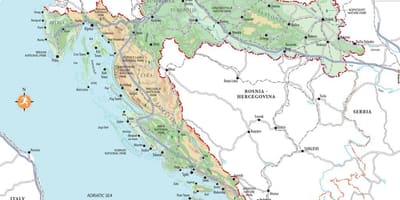 Zrce плажа хрватска мапа