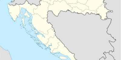Карта на хрватска присутен