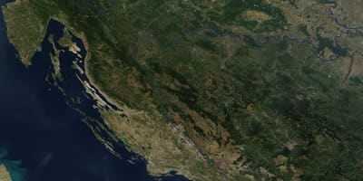 Карта на хрватска satellite