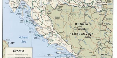 Хрватската марини мапа