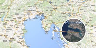 Cres мапата хрватска