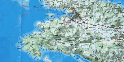 Карта на korcula хрватска