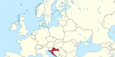 Хрватска во мапата на европа